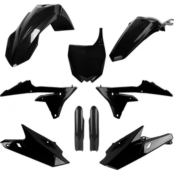 POLISPORT kompletní sada plastů (FULL KIT) YAMAHA YZ 250F 14-18; YZ 450F 14-17 v sadě tabulka přední (8678400002) i kryty tlumičů (8352000002) barva černá (POLISPORT kompletní sada plastů (FULL KIT) YAMAHA YZ 250F 14-18; YZ 450F 14-17 v sadě tabulka předn
