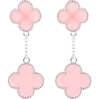 Náušnice Majya Stříbrné náušnice LUCKY LIZ pink Ag/; ≤4,06 g 11848