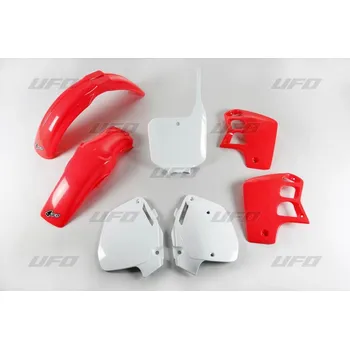 UFO kompletní sada plastů HONDA CR 500 95-00 barva 00 (červená/bílá) (HO089E999K) (UFO kompletní sada plastů HONDA CR 500 95-00 barva 00 (červená/bílá) (HO089E999K))