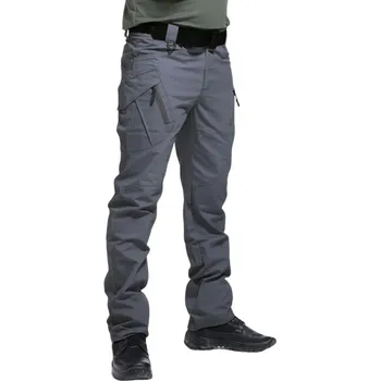 Pánské kalhoty Taktické cargo kalhoty Outdoorové turistické vojenské kalhoty Vícekapsové kalhoty Odolné pracovní kalhoty Pohodlné pánské oblečení šedá S