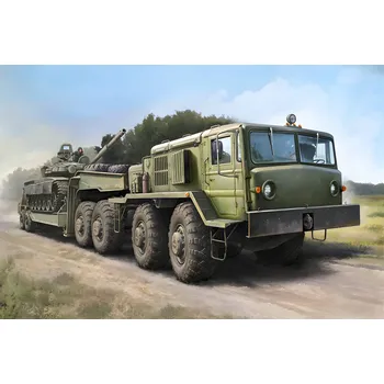 Plastikový model MAZ-537G Late Production type with MAZ/ChMZAP-5247G semitrailer - Trumpeter 07195