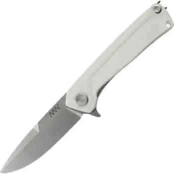 kapesní nůž ANV Knives Z100 BB Stonewash, hladké ostří, G10 bílý Liner Lock