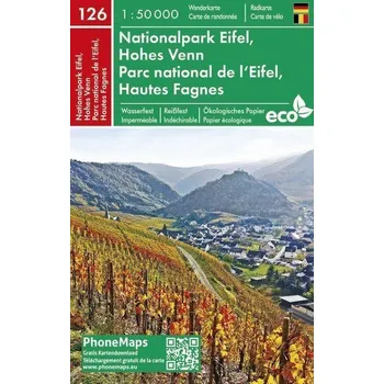 Cestování PMG 126 Nationalpark Eifel, Hohes Venn 1:50 000