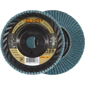 Brusný kotouč RHODIUS Lamelový brusný kotouč LGZ P3 125 x 22,23 P40 ALPHAline