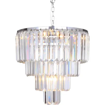 Brilagi LED Křišťálový lustr na řetězu MOZART 5× E14 40 W lesklý chrom