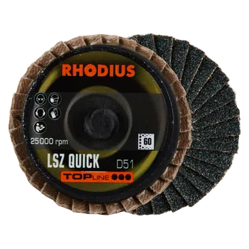 Brusný kotouč RHODIUS Brusný kotouč se zirkonovými lamelami LSZ QUICK 51 P60 TOPline