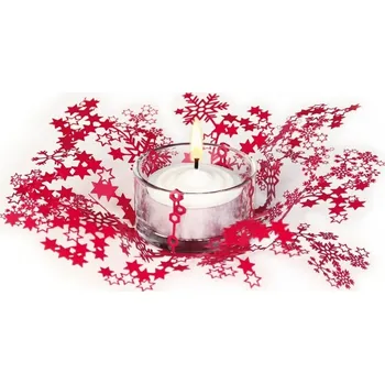 Svíčka Ozdoba čajové svíčky SMILA - červená