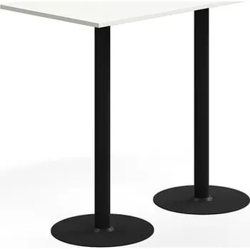 Jídelní stůl Barový stůl ALVA, 1400x700x1100 mm, vysokotlaký laminát, černá/bílá