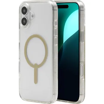 Pouzdro na mobilní telefon ZAGG kryt Milan Snap Apple iPhone 16 Plus Zlatá třpytka 702315127