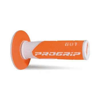 Řazení (gripy) PRO GRIP PA080100BIAF (PROGRIP řazení (gripy) PG801 OFF ROAD (22+25mm, délka 115mm) barva bílá/oranžová fluorescenční (dvousložkový) (PG801WH/ORF) (801-242))