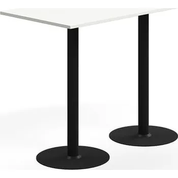 Jídelní stůl Barový stůl ALVA, 1400x700x1000 mm, vysokotlaký laminát, černá/bílá