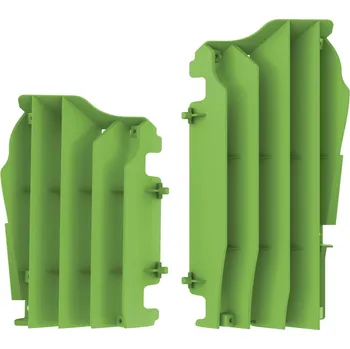 Chladič motoru POLISPORT kryty chladiče (mřížky- komplet) KAWASAKI KX 250F 21-22; KX 450F 16-22 barva zelená (POLISPORT kryty chladiče (mřížky- komplet) KAWASAKI KX 250F 21-22; KX 450F 16-22 barva zelená)