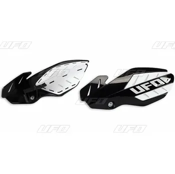 UFO kryty páček FLAME KTM SX 125 16, SX 250 14-16, EXC 250/300 14-16, SXF/EXCF 14-16, barva černá/bílá (s upevněním) (UFO kryty páček FLAME KTM SX 125 16, SX 250 14-16, EXC 250/300 14-16, SXF/EXCF 14-16, barva černá/bílá (s upevněním))