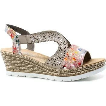 Dámské sandále RIEKER 61916-90 multi, dámské sandály vel.38 (RIEKER 61916-90 multi)