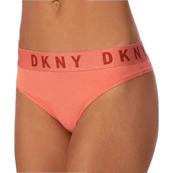 Dámské spodní prádlo DKNY - Cozy boyfriend group tanga terracotta M DK4529