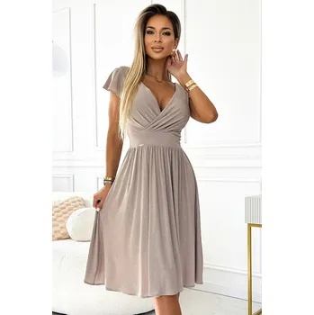 Dámské šaty Večerní šaty Glamour Beige Numoco, s i240_196835_2:s