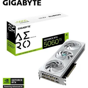 Počítač Gigabyte RTX 5060 Ti AERO OC 8G, 8G GDDR7, 3xDP, 1xHDMI GV-N506TAERO OC-8GD