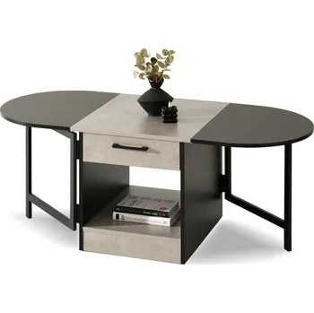 Křeslo Mebel Partner Espana (beton + černá)