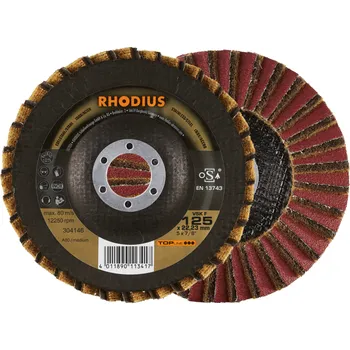 Brusný kotouč RHODIUS Lamelový brusný kotouč VSK F 125 x 22,23 zrnitost coarse TOPline