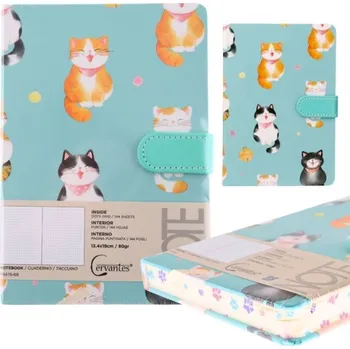 Zápisník Zápisník MP Cute Kitty 13,4x19cm, tečka, 144l