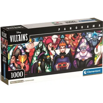 Puzzle Puzzle Panorama: Disney Villains 1000 dílků