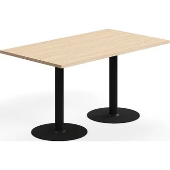 Jídelní stůl Stůl VERTICUS, 1400x800x720 mm, dub/černá