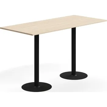 Jídelní stůl Barový stůl ALVA, 1800x800x1000 mm, vysokotlaký laminát, černá/bříza