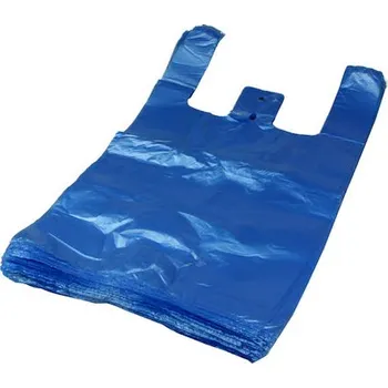 Nákupní taška VIBAL Taška modrá 4kg 220g 25+13x42cm 100ks/20bal