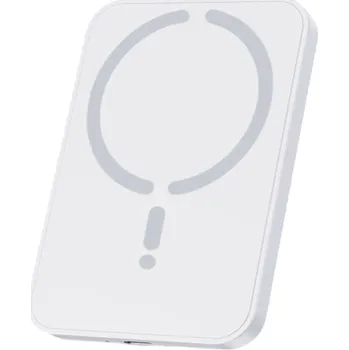 Magnetická rychlonabíječka do auta 15W bezdrátová nabíječka držák telefonu do větrací mřížky silný magnetismus Typ C kabel 360° bílá