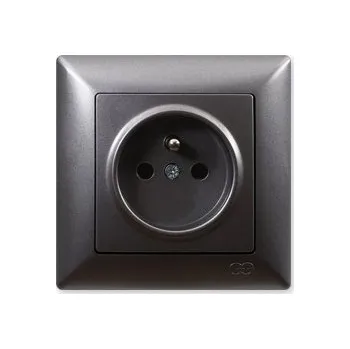 Elektrická zásuvka Visage Ambience zásuvka 2P, kouřová