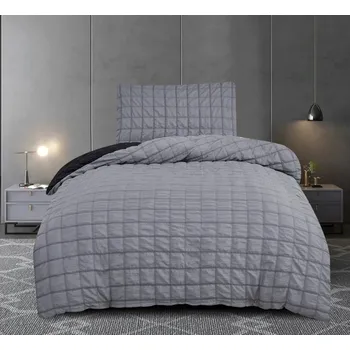 Povlečení Krepové povlečení Naomi černošedé