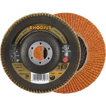 Brusný kotouč RHODIUS Lamelový brusný kotouč JUMBO LONGLIFE EXTENDED 125 x 22,23 P80 TOPline