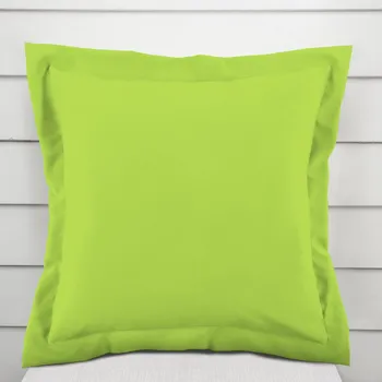 Povlak na polštářek Bavlněný povlak na polštář s lemem Moni MO-059 Zářivě světle zelený 30 x 50 cm