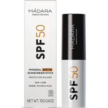 Přípravek na opalování Mádara Minerální opalovací tyčnika SPF50 12g