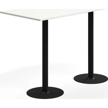 Jídelní stůl Barový stůl ALVA, 1800x800x1100 mm, vysokotlaký laminát, černá/bílá