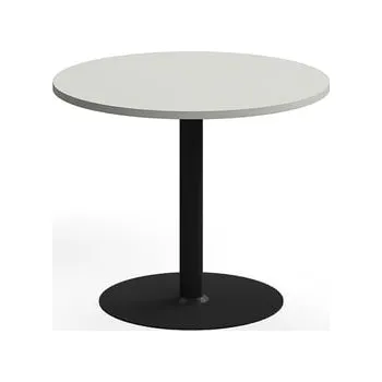 Jídelní stůl Stůl VERTICUS, Ø900x720 mm, světle šedá/černá