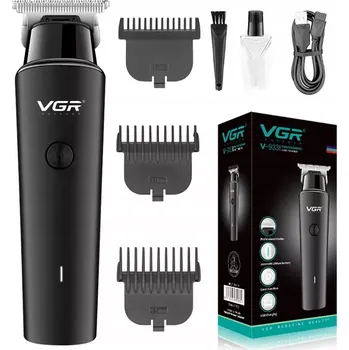 Zastřihovač chloupků Profesionální pánský zastřihovač a holicí strojek VGR V-937