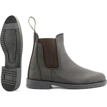 Jezdecká obuv Equicomfort Pérka jezdecká kožená Equicomfort, pro dospělé, tmavě hnědá 42