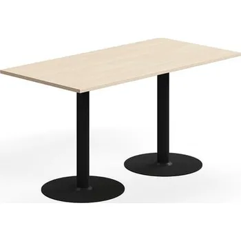 Jídelní stůl Stůl ALVA, 1400x700x720 mm, vysokotlaký laminát, černá/bříza