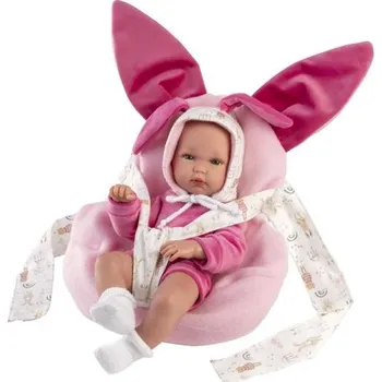 Panenka Llorens 63506 NEW BORN HOLČIČKA - realistická panenka miminko s celovinylovým tělem - 35 c