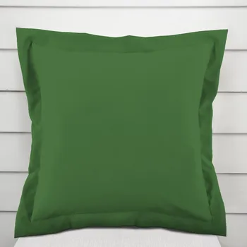 Povlak na dekorativní polštářek Bavlněný povlak na polštář s lemem Moni MO-055 Trávově zelený 35 x 45 cm