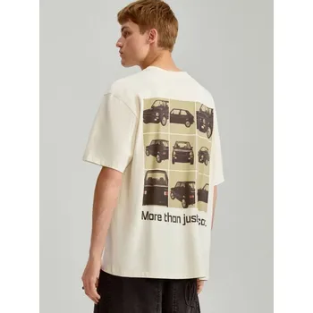 Pánské tričko Tričko s potiskem Volkswagen - S - House - krémový - 323FR-01X