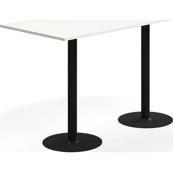 Jídelní stůl Barový stůl ALVA, 1800x800x1000 mm, upevnitelný, vysokotlaký laminát, černá/bílá