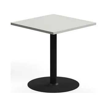 Jídelní stůl Stůl VERTICUS, 700x700x720 mm, světle šedá/černá