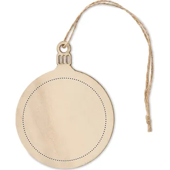 Vánoční ozdoba Ozdoba z 50 FRONT, 60x60mm Tamponový tisk, 1 barva