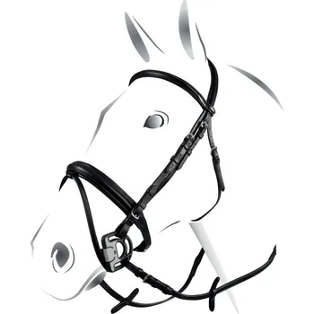 Věšák na sedlo a uzdečku EQUESTRO Uzdečka Genesis Equestro, černá PONY