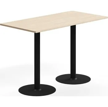 Jídelní stůl Barový stůl ALVA, 1400x700x900 mm, vysokotlaký laminát, černá/bříza