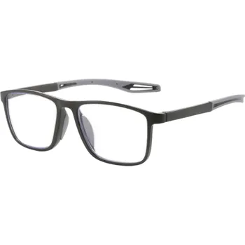 Multifokální plastové brýle na čtení +4,00 TR90 materiál Filtr proti modrému světlu Lehký a odolný rám Pohodlné nošení Brýle na čtení šedá