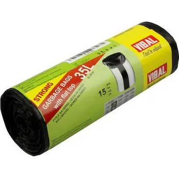 Pytle na odpadky VIBAL Sáčky do koše HDPE 35L- 60rol/kar