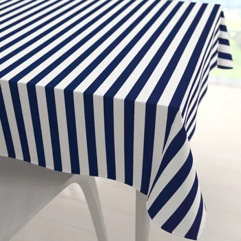 ubrus Bavlněný čtvercový ubrus Sandra SA-619 Modro-bílé námořnické pruhy 60x60 cm